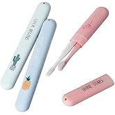 IvBuyNest Portable Toothbrush Case Set (Pack of 3) | Travel Toothbrush Holder Box | Waterproof, Lightweight & Hygienic Storag