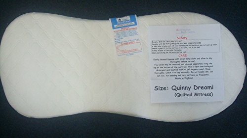 QUINNY BUZZ DREAMI CARRYCOT QUILTED MATTRESS, QUILTED COVER