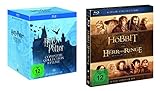 Harry Potter Box Teil 1-7.2 [8 Blu-rays] + Mittelerde Collection Box (Der Hobbit + Der Herr der Ringe Box) [6 Blu-rays] - Emma Watson, Elijah Wood, Orlando Bloom, Viggo Mortensen Daniel Radcliffe