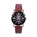 Produktbild Lazzgirl Damenmode Luxus Freizeit Set Auger Leder Stahl Quarz Uhr(Braun,One Size)