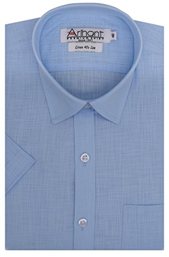 Arihant Mens Half Sleeves Linen Regular fit Formal Shirt RS.699 (61.00% Off) - Amazon