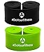 Produktbild #DoYourFitness 2er Set Flossband »Herculexx« 0,8mm & 1,2mm Stärke: Kompressions- und Widerstandsband zum Umwickeln der Muskeln und Gelenke, in Verschiedenen Stärken Farbe: schwarz/grün