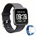 Produktbild Smartwatch Fitness Tracker Wasserdicht IP67 Fitness Armbanduhr mit Pulsuhren Sportuhr Aktivitätstracker Schrittzähler für Damen Herren Anruf Kompatibel mit IOS und Android Schwarz