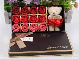 Wonderful 12 Scented Rose Bath Soap Plus Cute Little Teddy Bear The Perfect Gift For All Occasions