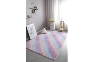 STICKER SUPERB. Xisnuient Tappeto Peluche Luminoso Pentagramma Dinosauro Tappeto per la Cameretta dei Bambini Lavabile Tappeto Spesso Luminoso Tappetino da Bagno Antiscivolo Scendiletto Rug (Rosa,100 x 200 cm)