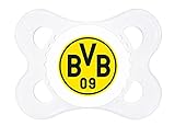 MAM 67548500 – Schnuller, Bundesliga, Football „Borussia Dortmund“  0-6 Monate, Silikon, Doppelpack - 3