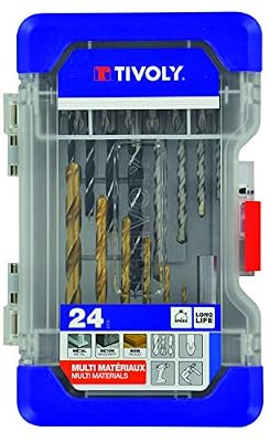 Tivoly Malette 23 pièces mixtes de perçage, Diam.Assortiment de forets mm TIVOLY