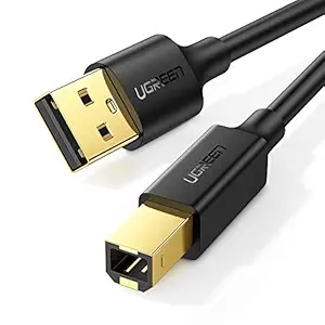 UGREEN USB 2.0 Printer Cable - A-Male to B-Male Cord USB A to B Cable High Speed Scanner Cord Compatible with Hp, Cannon, Brother, Samsung, Dell, Epson, Lexmark, Xerox,Piano, Dac and More 1.5M