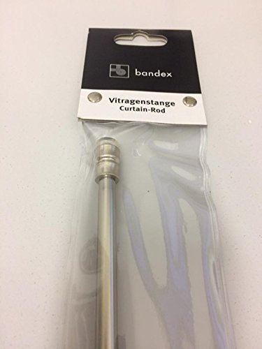 Klemmstange Gardinenstange Scheibengardinenstange Edelstahl matt, Größe:50 cm 55-90 - 4