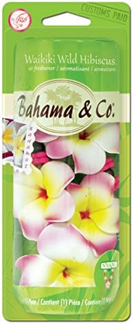 Bahama & Co. Scented Flower Necklace Car & Home Odor Eliminating Air Freshener - Waikiki Wild Hibiscus