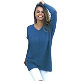 ITISME Damen Strickjacke Womens Sexy Casual Langarm Pullover Pullover Mantel Bluse