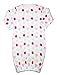 Girls multicoloured spots baby nightie with turn back scratch mitts - Baby Clothes