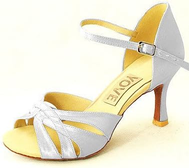 ShangYi Customizable Women's Dance Shoes Latin/Salsa Satin Customized Heel Black/Blue/Yellow/Pink/Purple/Red/White/Fuchsia , purple-us6 / eu36 / uk4 / cn36 , purple-us6 / eu36 / uk4 / cn36