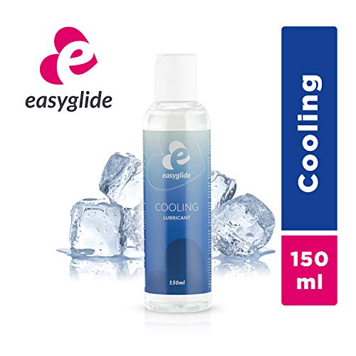 EasyGlide Lubricante Refrigerante (150 ml) Lubricante para cosquilleo con efecto refrescante, lubricante a base de agua con características de deslizamiento de larga duración