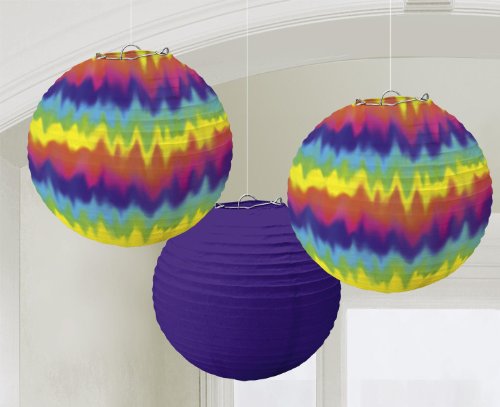 Preisvergleich Produktbild 3 Stück LAMPIONS - REGENBOGEN