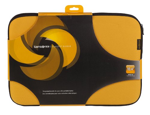 Samsonite Schutzhülle / Schutz-Sleeve, für 18,4 Zoll / 46,73 cm Laptops, mit Reißverschluss, in 5 Farben erhältlich Yellow & Black
