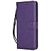 Produktbild DENDICO Xiaomi MI A2 Lite Hülle, PU Leder Wallet Tasche Handyhülle mit Standfunktion und Kartenfach, Magnetverschluss Flip Brieftasche Etui TPU Schutzhülle für Xiaomi MI A2 Lite - Lila