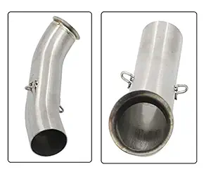 meenu arts Middle Bend Pipe (Stainless Steel) for KTM RC 390/ KTM Duke 125/ KTM Duke 250/ KTM Duke 390 (2017-2018 Models) T-14