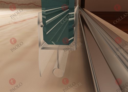 98cm – Verstellbereich von 96-100 cm, HÖHE: 185 cm, Duschtür aus 6mm Sicherheitsglas mit Nanobeschichtung, EINFÜHRUNGSPREIS - 7