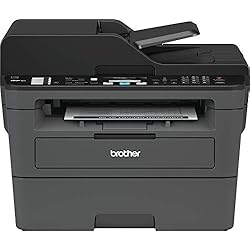 Brother MFCL2710DW - Impresora multifunción láser monocromo con fax e impresión dúplex (30 ppm, USB 2.0, Wifi, Ethernet, Wifi Direct, procesador de 600 MHz, memoria de 64 MB) gris