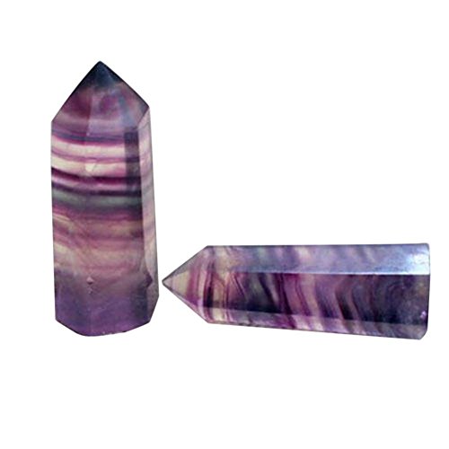 Sunflowerany Cristal de fluorita 100 Natural Fluorita de Rayas de Colores 4.5-6.5 CM Piedra de Crist