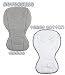 Baby car seat buggy INSERT LINER - REVERSIBLE Summer and Winter 2-in-1 (grey white)