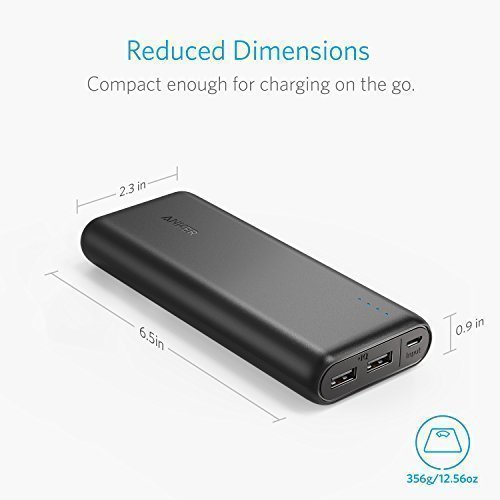 Anker Power Bank Caricabatterie Portatile 2 porte USB PowerCore 20100 - Batteria Esterna Caricatore Portatile da 20100 mAh Ultra Compatto - Alta CapacitÃ  per Huawei, Samsung, iPhone X/8/8 Plus, Asus, LG e Altri