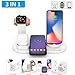 Produktbild CHARGER DOCK Schnelles kabelloses Ladegerät / 3 in1 drehbarer kabelloser Ladeständer für iPhone Airpods Apple Watch Multifunktions-Ladeständer für iPhone/Micro-USB-Telefon/Typ-C-Telefon