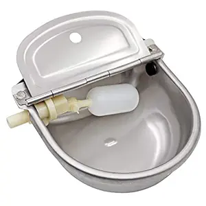 Stainless Steel Automatic Waterer Bowl Horse Cattle Goat Sheep Pig Dog Float Valve Water Trough Farm Supplies Livestocktool