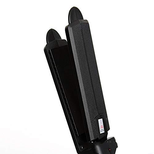 Nulijianchi2 Hair Straightener Ceramic Electric Splint Widening Straightening Plate Professional Perm Does Not Hurt Hair  Black