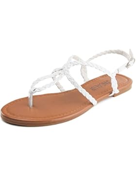 SANDALUP Geflochten Damen Sandalen