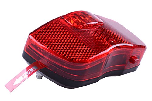LED Fahrrad-Rücklicht/Reflektor,Batterie-Rücklicht f. Gepäckträger - 4