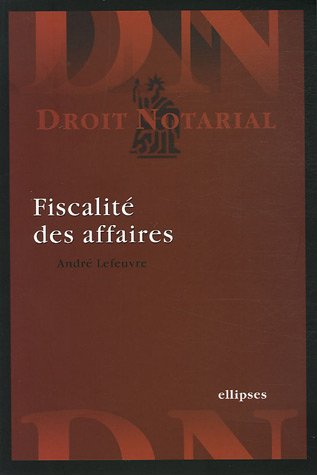 couverture de : Fiscalit&eacute; des affaires