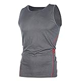 Produp Mode Tops Männer Beiläufiges Dünnes Ärmelloses Tank-top T-Shirt Top Bluse Comfoutable Sport Pullover