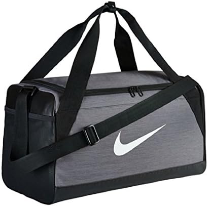Nike Brasilia Duffel Sports Bag, grey/white