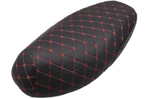 Keenso Moped Seat, Motorcycle Scooter Moped Seat Cover Seat, 3D Anti-Slip Artificial Leather Sun Proof Electric Battery Motorcycle Seat Cover Pad