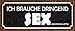 Produktbild Brauch SEX Richtige im Lotto Blechschild Metallschild Schild gewölbt Metal Tin Sign 10 x 27 cm