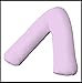 Adamlinens 68 pick V Pillowcase for V Shaped Pillows Purple V Pillow Case Cover Only