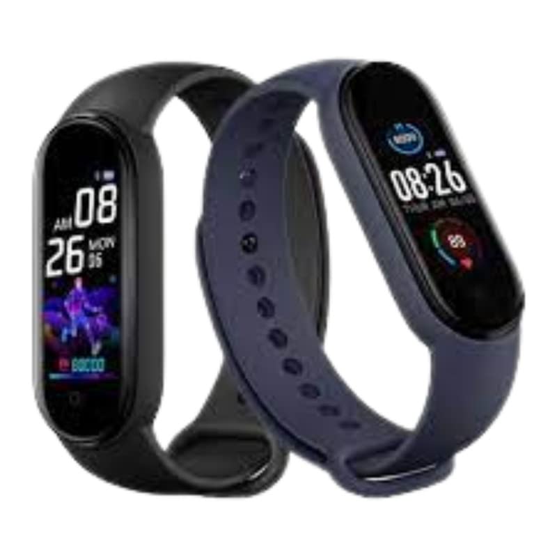 Drumstone (Buy 1 Get 1 with (October Special ðŸðŸ² ð²ðžðšð«ð¬ ð°ðšð«ð«ðšð§ð­ð²) M5 Smart Bracelet - Advanced Fitness Tracker with Blood Pressure, Continuous Heart Rate Monitor, and HD Display