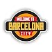 Produktbild 2 x Welcome to Barcelona Vinyl Aufkleber Reise Gepäck # 10342 - 10cm/100mm Wide