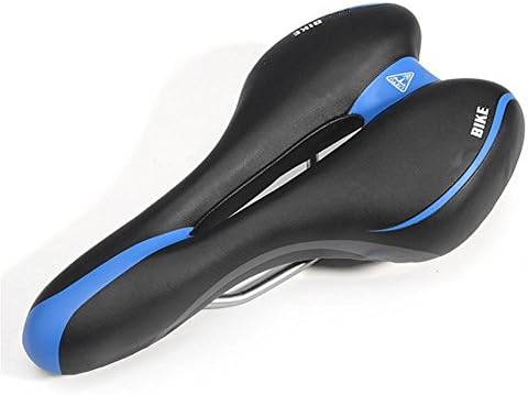 Mountain Bike Saddle Provides Great Comfort for Shockproof Ergonomic Design for Cycling Bicycle Equipment Accessories , black and blue