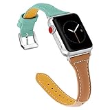 xue binghualoll Ersatzlederarmband WristStrap-Armband für Apple Watch Series 4 40mm