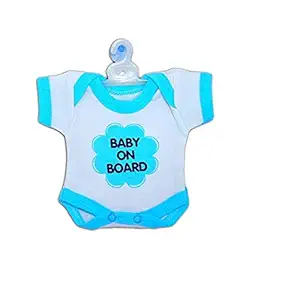 Baby on Board/Baby in car Sticker for Baby Safety Sticker for Kids (Blue)