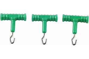 Pwshymi Ściągacz węzłów na karpi, ściągacz węzłów, ściągacz ryb, haczyk do ściągania węzłów, tester, do wędkowania słodkim (zielony)