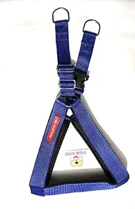 Tame Love? Adjustable Chest Belt Harness for Giant Strong Dog (Blue Color - 1.50 Inch)