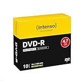 Tipo:DVD-R Intenso DVD-R 4.7GB, Printable, 16x 4.7GB DVD-R 10pieza(s) - DVD+RW vírgenes (Printable, 16x, 4,7 GB, DVD-R, 120 mm, 10 Pieza(s), 240 min, Caja de CD)