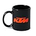 Produktbild KTM Mug Black Kaffeetasse schwarz mit Logo