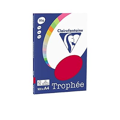 Clairefontaine TROPHEE PPP - Papier ordinaire - redcurrant - A4 (210 x 297 mm) - 80 g/m² - 100 feuille(s)