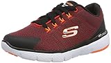 Navy and Charcoal Textile. Skechers Jungen Flex Advantage 3.0 Sneaker, Rot (Red Black Rdbk), 34 EU
