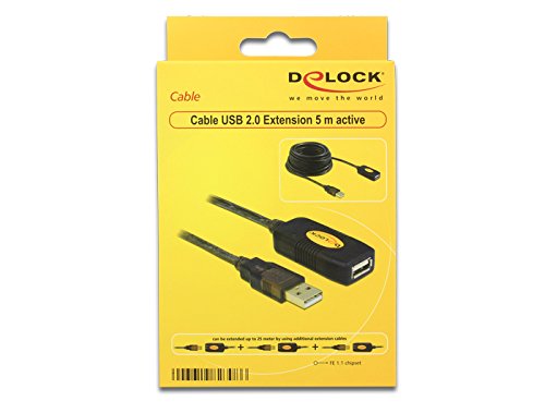 DELOCK Kabel USB 2.0 Verlaengerung, aktiv 5m - 2